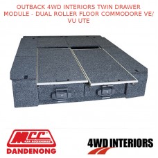 OUTBACK 4WD INTERIORS TWIN DRAWER MODULE - DUAL ROLLER FLOOR COMMODORE VE/VU UTE